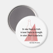 Aimant Proverbe allemand -rétro (Recto/Verso)