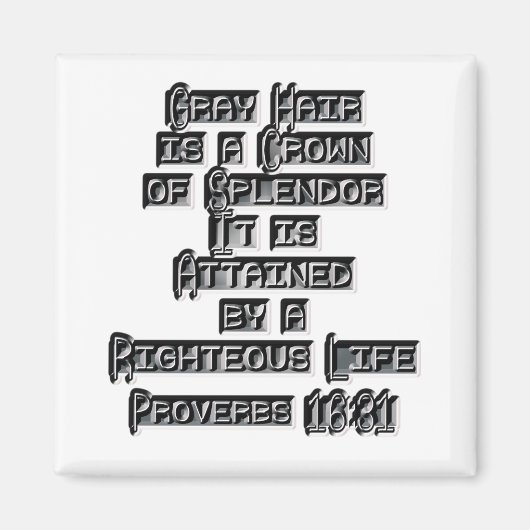 Aimant Proverbes 16:31 (Devant)