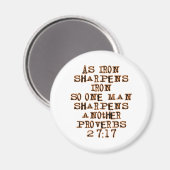 Aimant Proverbes 27:17 (Recto/Verso)