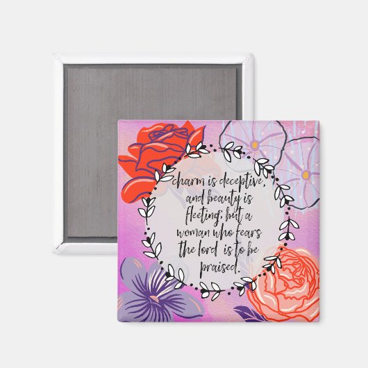 Aimant Proverbes 31:30 (Recto/Verso)