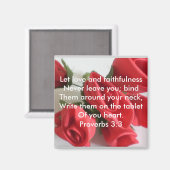 Aimant Proverbes 3:3 (Recto/Verso)