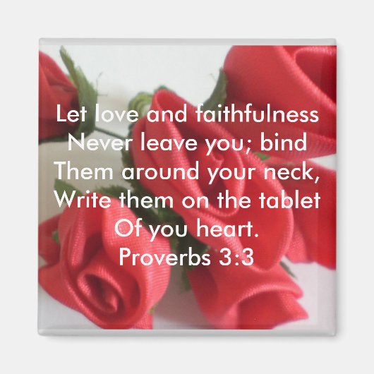 Aimant Proverbes 3:3 (Devant)