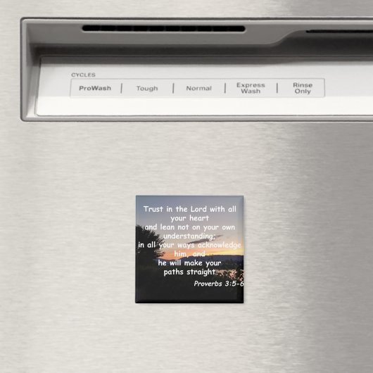 Aimant Proverbes 3:5-6 (In Situ (Lave-vaisselle))