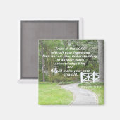 Aimant Proverbes 3 : 5-6 (Recto/Verso)