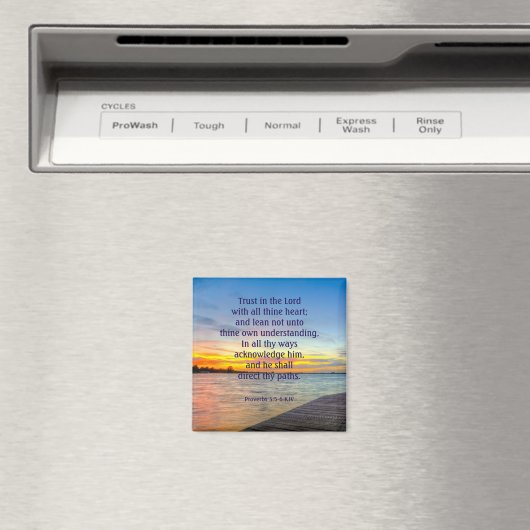 Aimant Proverbes 3:5-6 - Confiance à l'Éternel (In Situ (Lave-vaisselle))