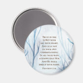 Aimant Proverbes 3:5-6 Faites confiance au Seigneur avec  (Recto/Verso)