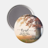 Aimant Proverbes 3:5 Faites confiance au Seigneur avec to (Recto/Verso)