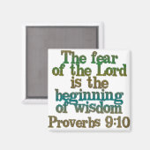 Aimant Proverbes 9:10 (Recto/Verso)