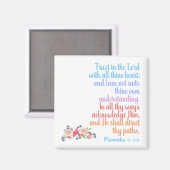 Aimant Proverbes Bible Verse (Recto/Verso)
