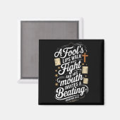 Aimant Proverbs 18 6 _ Bible Verse  (Recto/Verso)