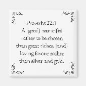 Aimant Proverbs 22:1 (Devant)