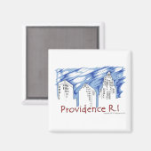 Aimant Providence avec Blue Skyline (Recto/Verso)