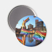 Aimant Providence, RI Flying Pride (Recto/Verso)