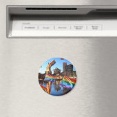 Aimant Providence, RI Flying Pride (In Situ (Lave-vaisselle))