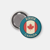 Aimant Province d'Alberta Canada (Recto/Verso)
