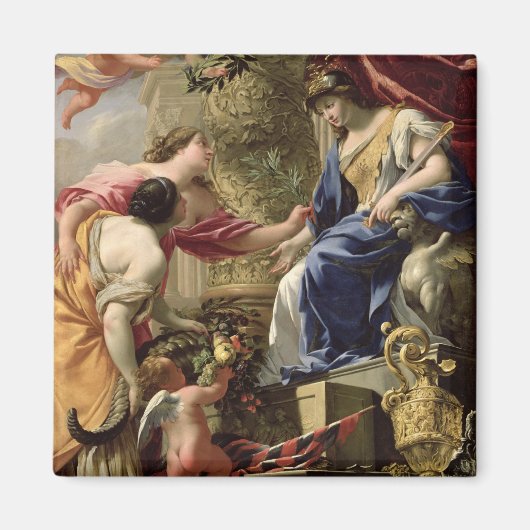 Aimant Prudence Leading Peace and Abundance, c.1645 (Devant)