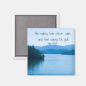 Aimant Ps 107:29 Il calme la tempête (Recto/Verso)