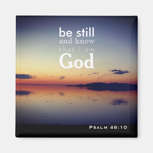 Aimant Psalm 46:10 "Be Still" Great Salt Lake, Utah (Devant)