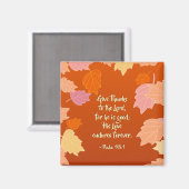 Aimant Psaume 118:1 Remercie l'Éternel de son bien (Recto/Verso)