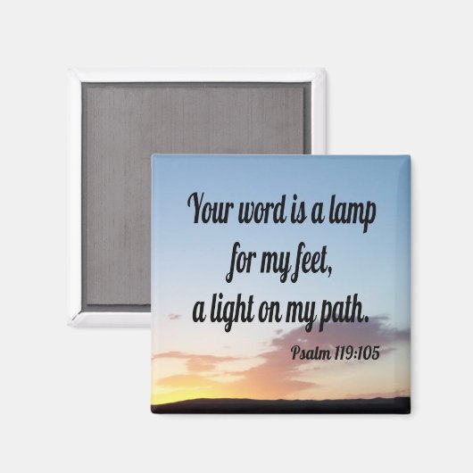 Aimant Psaume 119:105 (Recto/Verso)