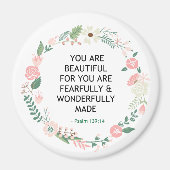 Aimant Psaume 139 Vous Êtes Beau (Devant)