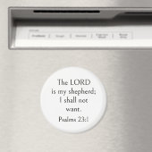 Aimant Psaume 23:1 Verset Biblique, Écriture Encourageant (In Situ (Lave-vaisselle))