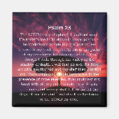 Aimant Psaume 23 Bible Verse Sunset Tree (Devant)