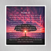Aimant Psaume 23 Bible Verse Sunset Tree