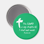 Aimant Psaume 23 : Le Seigneur est mon Pasteur (Recto/Verso)