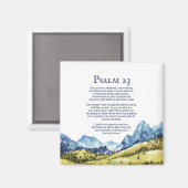 Aimant Psaume 23 NKJV Le Seigneur est mon berger (Recto/Verso)