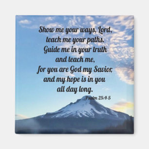 Aimant Psaume 25:4-5