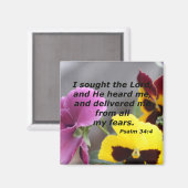 Aimant Psaume 34:4 (Recto/Verso)