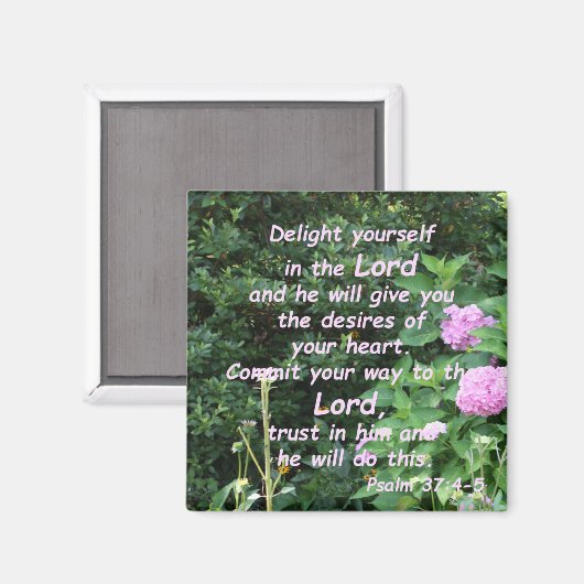 Aimant Psaume 37:4-5 (Recto/Verso)