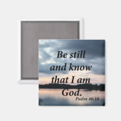 Aimant Psaume 46:10 (Recto/Verso)