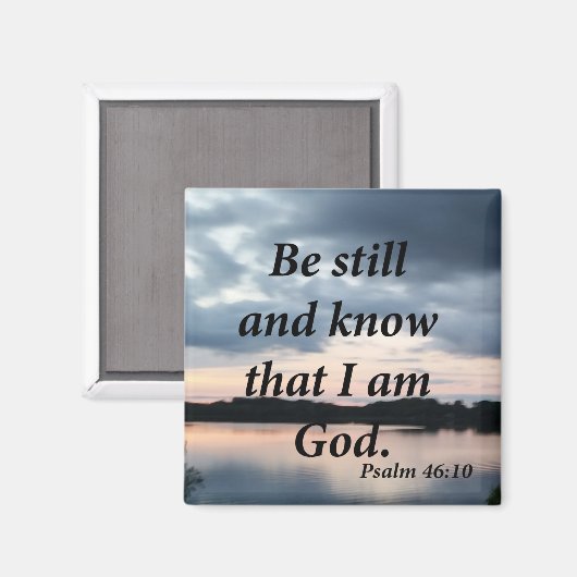 Aimant Psaume 46:10 (Recto/Verso)