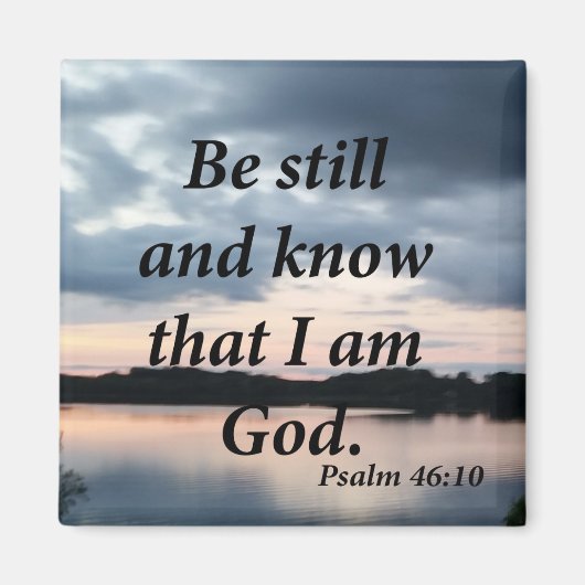 Aimant Psaume 46:10 (Devant)