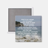 Aimant Psaume 46 : 1-3 (Recto/Verso)