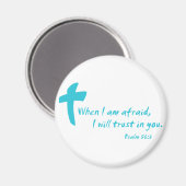 Aimant Psaume 56 : Quand j'aurai peur, je te ferai confia (Recto/Verso)