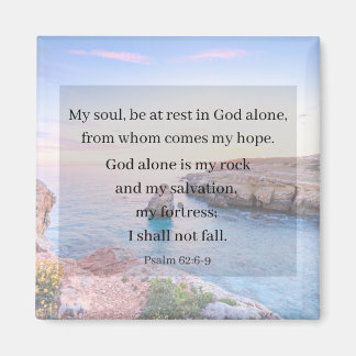 Aimant Psaume 62:6 2 pouces