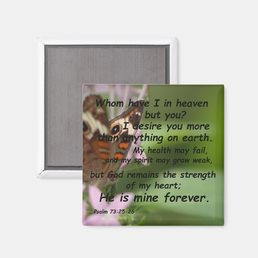 Aimant Psaume 73:25-26 (Recto/Verso)