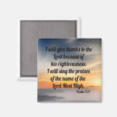 Aimant Psaume 7:17 (Recto/Verso)