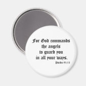 Aimant Psaume 91:11 (Recto/Verso)