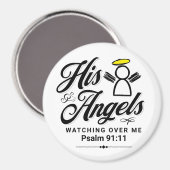 Aimant Psaume 91:11 Ses Anges Me Regardent - Tour (Recto/Verso)