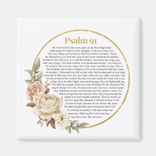 Aimant Psaume 91 NKJV (Devant)