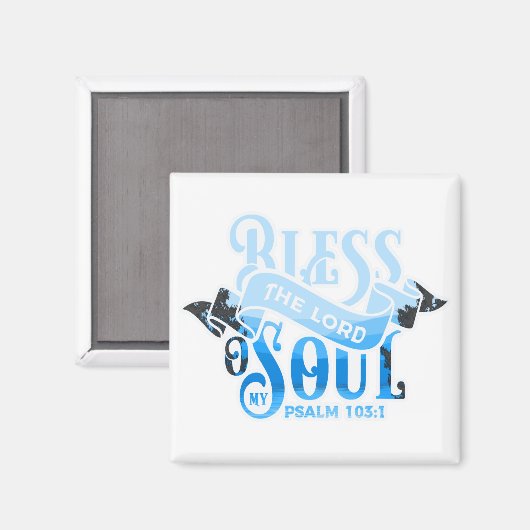 Aimant Psaumes 103 Conception chrétienne (Recto/Verso)