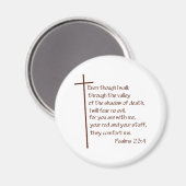 Aimant Psaumes 23:4 (Recto/Verso)