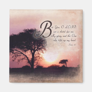 Aimant Psaumes 3:3 / Verset biblique Encouragement