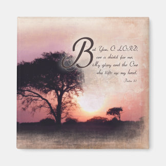 Aimant Psaumes 3:3 / Verset biblique Encouragement