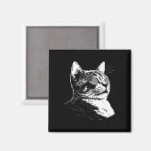 Aimant Psychedelic Cat Festival Edm Trippy Illusion Kitty (Recto/Verso)