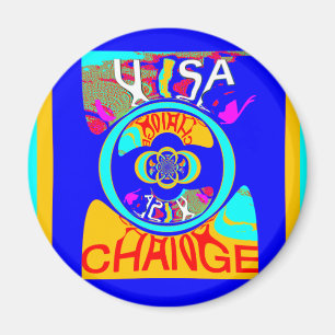 Aimant Psychedelic Groove : Pop Art Énergie Abstraite